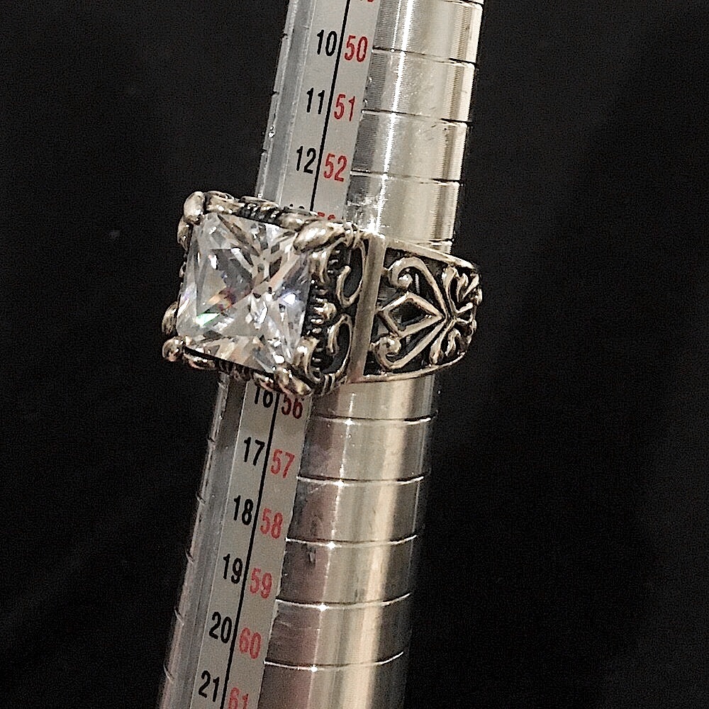 SILPADA Uptown Sterling Silver CZ Cocktail Ring - Picture 8 of 10